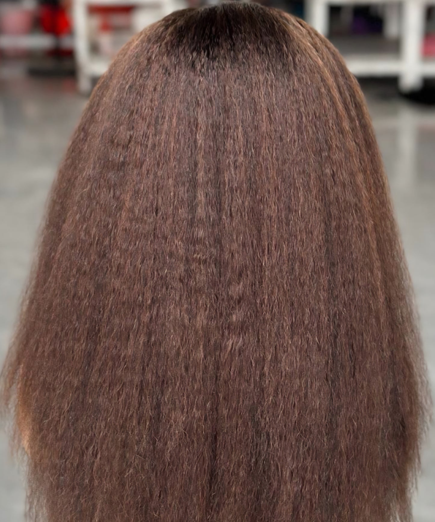 Moira Hair 100% Human Hair Kinky Straight - NATURALIE 13x4 HD Lace 180 density 18"