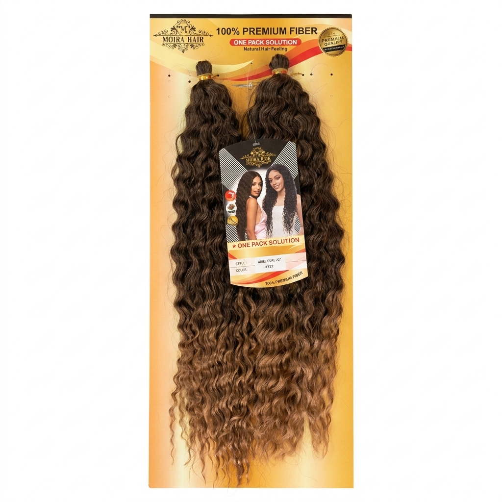 Moira Hair Ariel Curl 22" – Colour #1B Natural Black