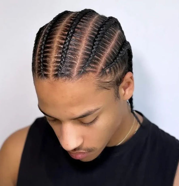 Cornrow style featured on Moira Hair’s website