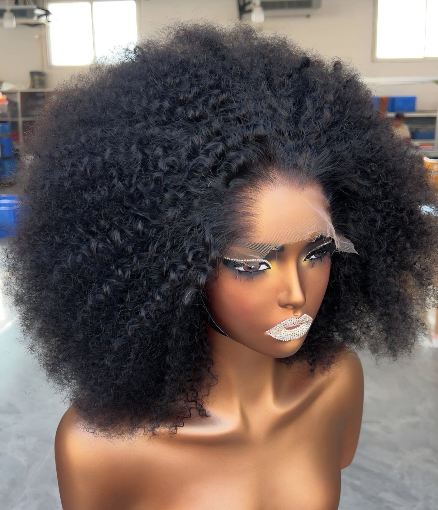 Moira Hair 100% Human Hair - BECKY FRO 5x5 HD Lace 180 density 14"