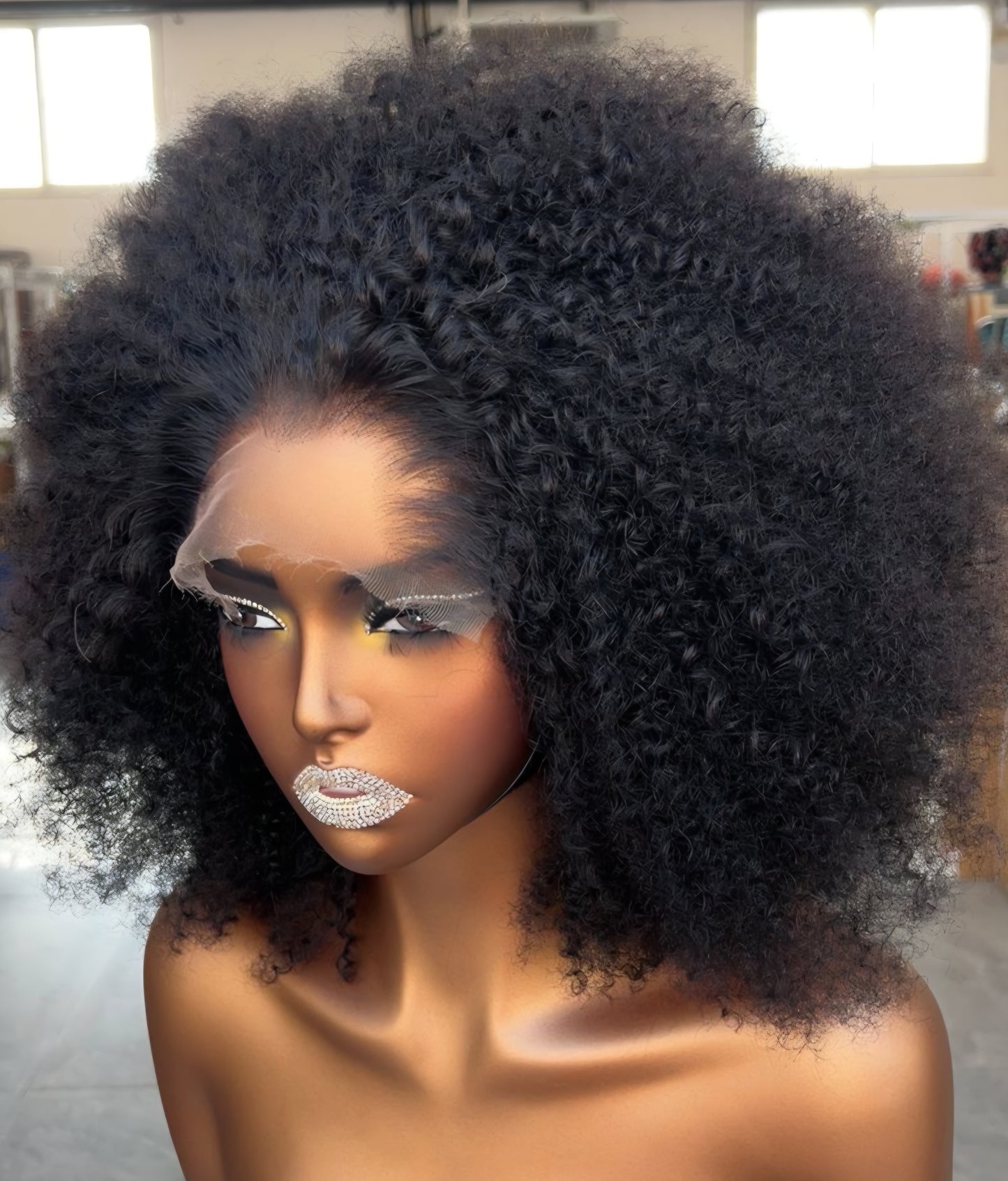 Moira Hair 100% Human Hair - BECKY FRO 5x5 HD Lace 180 density 14"