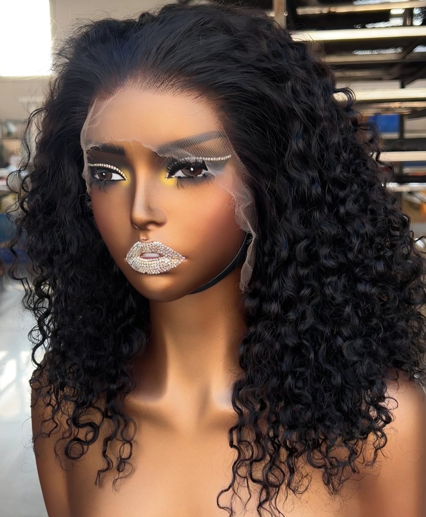 Moira Hair 100% Human Hair Tight Curls - SACHA 13x4 HD Lace 180 density 14"