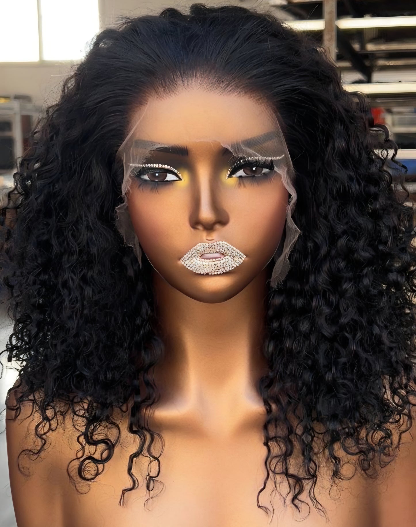 Moira Hair 100% Human Hair Tight Curls - SACHA 13x4 HD Lace 180 density 14"