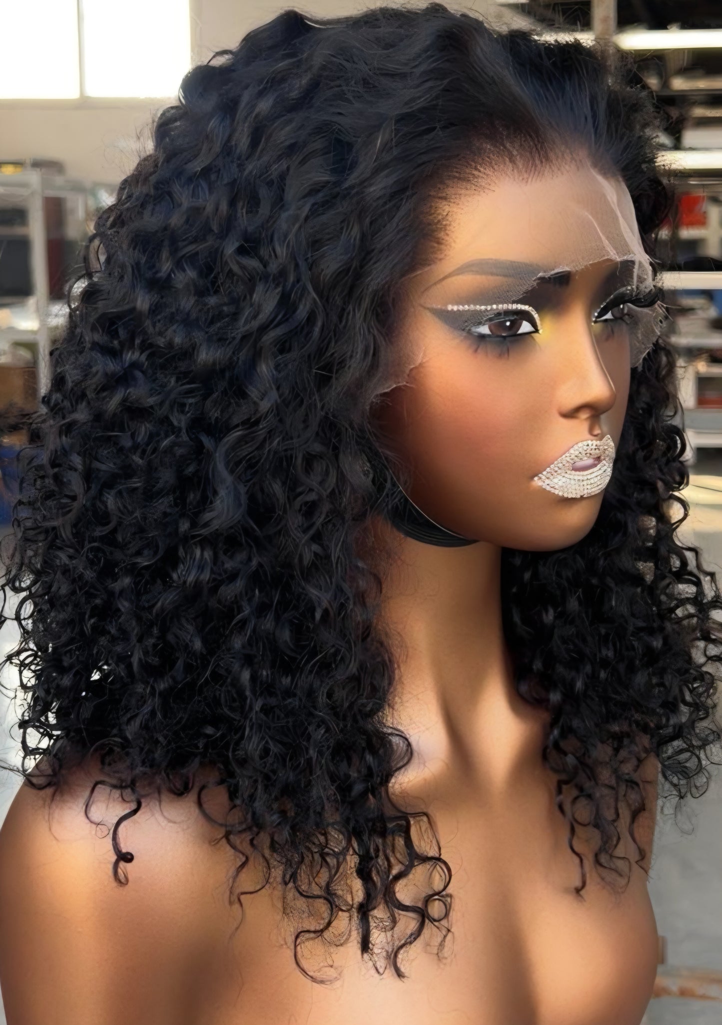 Moira Hair 100% Human Hair Tight Curls - SACHA 13x4 HD Lace 180 density 14"