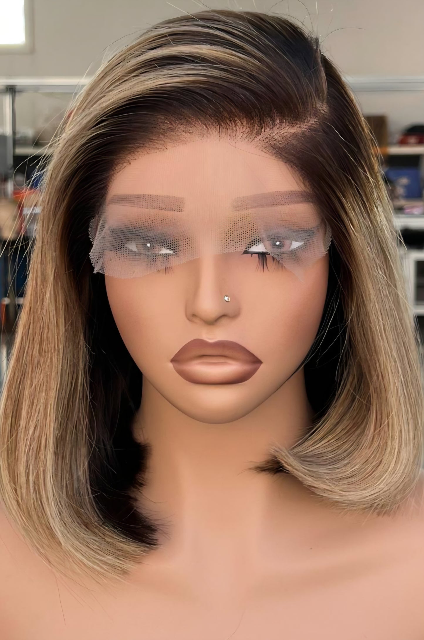 Moira Hair 100% Human Hair Blonde Girl Straight - KERAN 5x5 HD Lace 250 density 8"