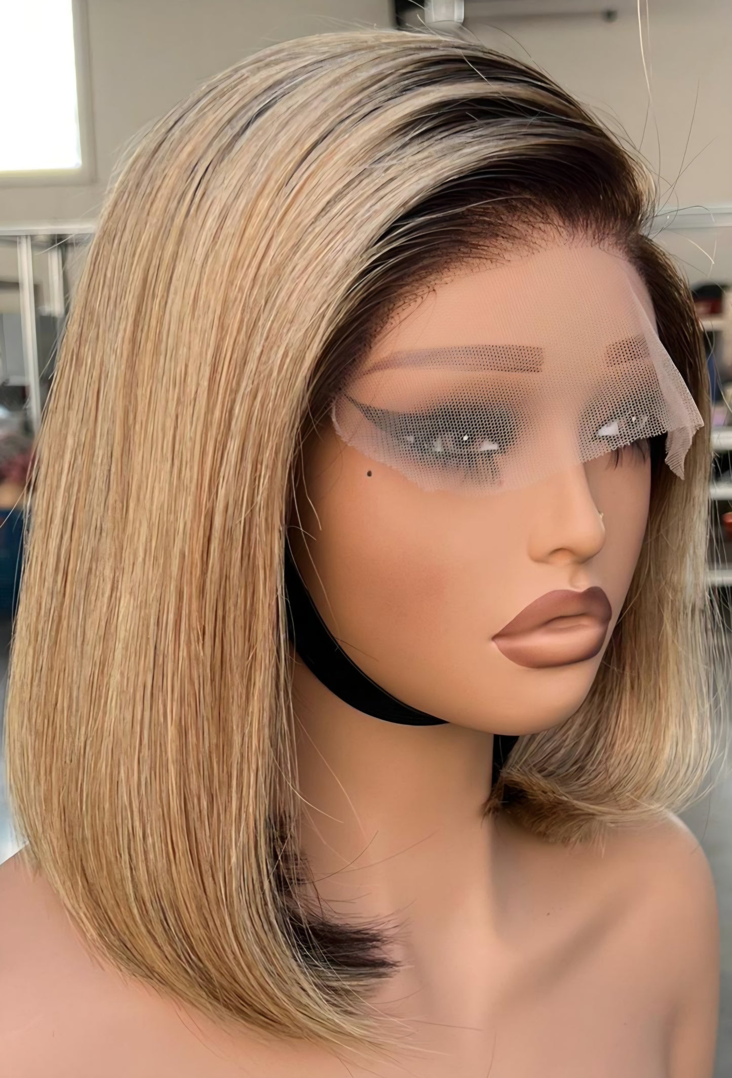 Moira Hair 100% Human Hair Blonde Girl Straight - KERAN 5x5 HD Lace 250 density 8"