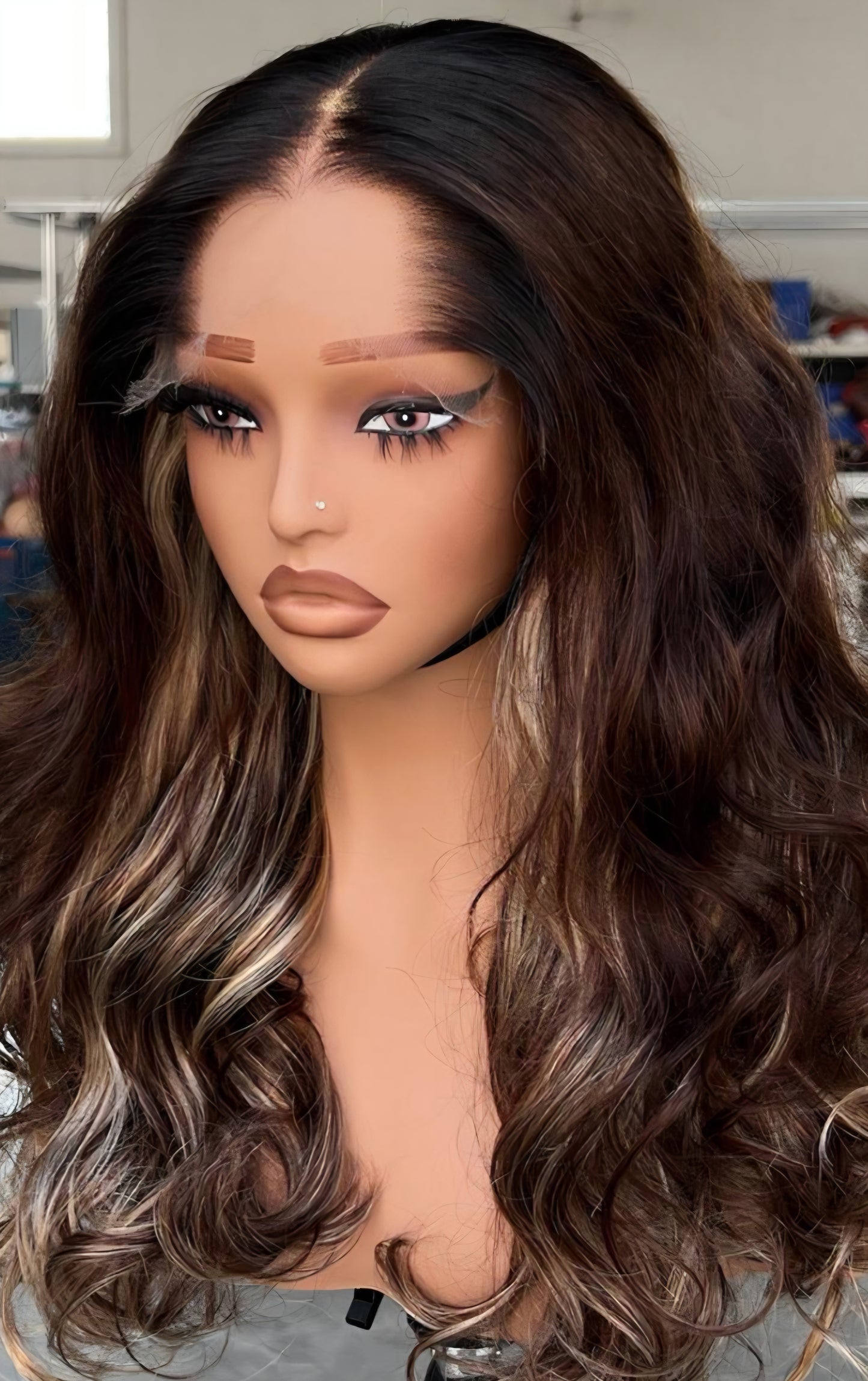 Moira Hair 100% Human Hair Beach Wave - FAITH 5x5 HD Lace 250 density 18"