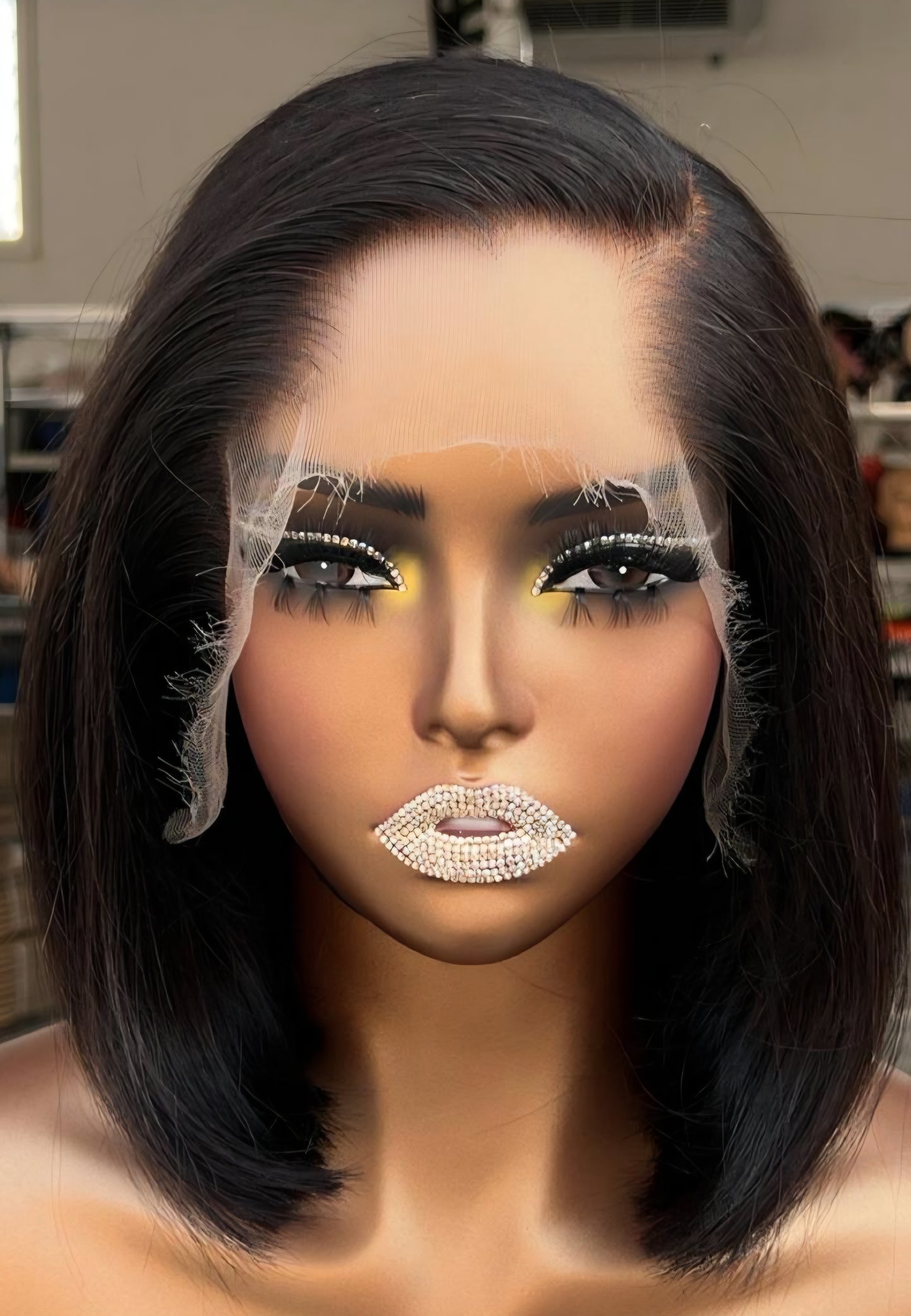 Moira Hair 100% Human Hair Bob Straight - PROFESSIONAL 13x4 HD Lace 180 density 8"