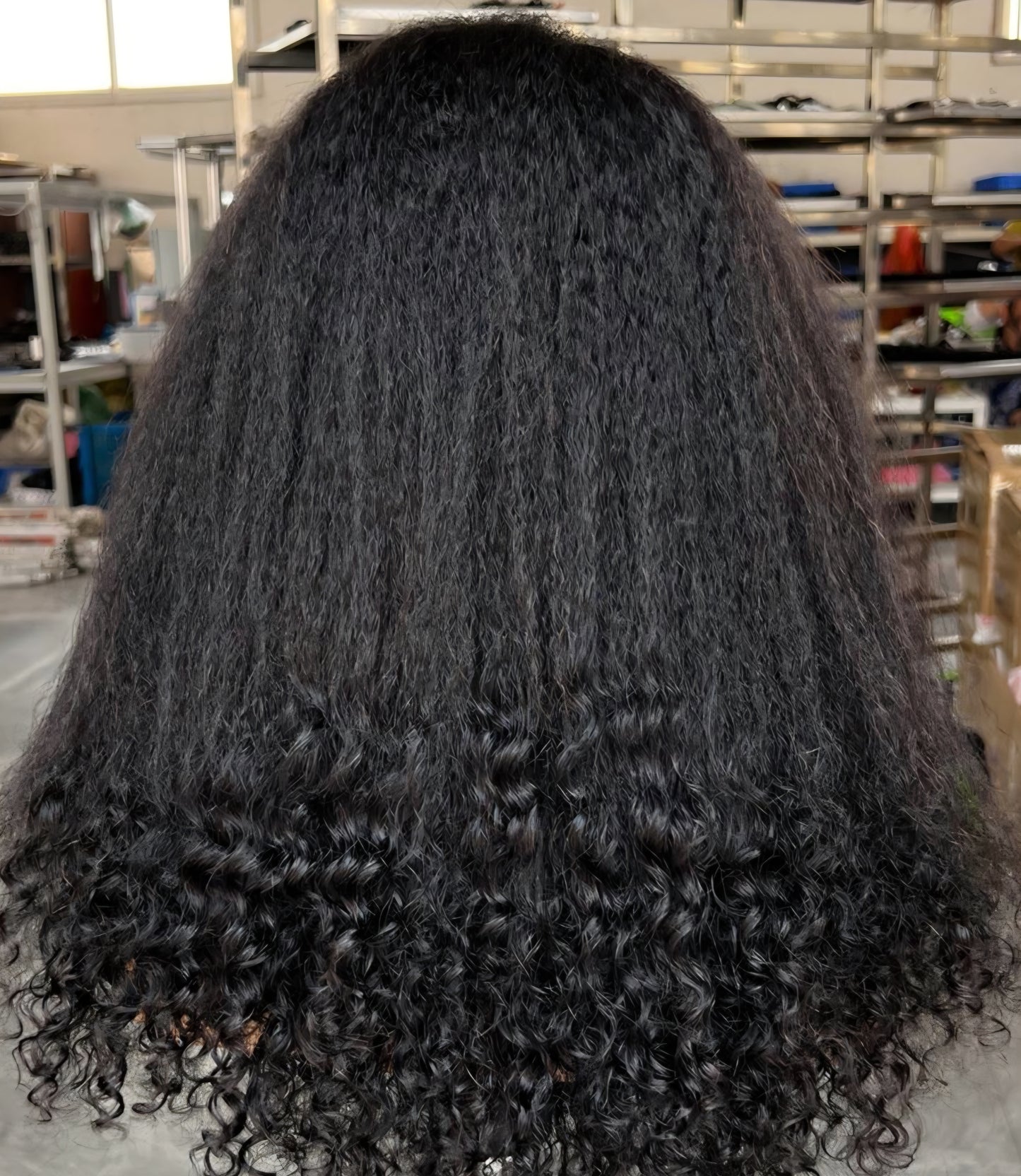 Moira Hair 100% Human Hair Kinky Straight - CYNTHIA 13x4 HD Lace 250 density 18"