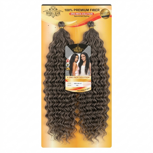 Moira Hair Ariel Curl 22" – Colour #24 Honey Ash Blonde