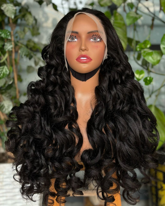 100% human hair loose curls