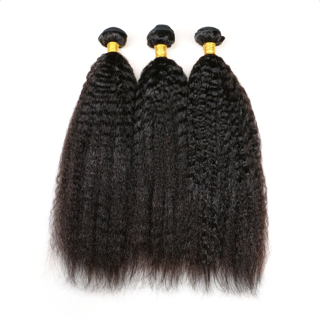 Kinky straight weft Hair Bundle