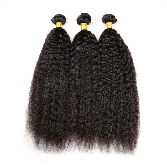 Kinky straight weft Hair Bundle