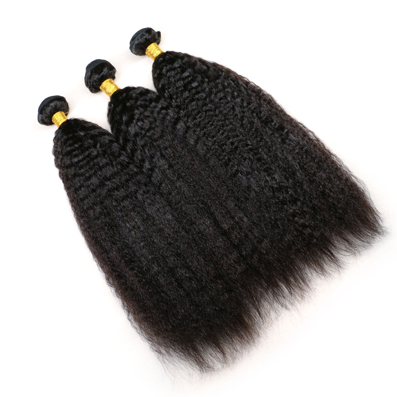 Kinky straight weft Hair Bundle