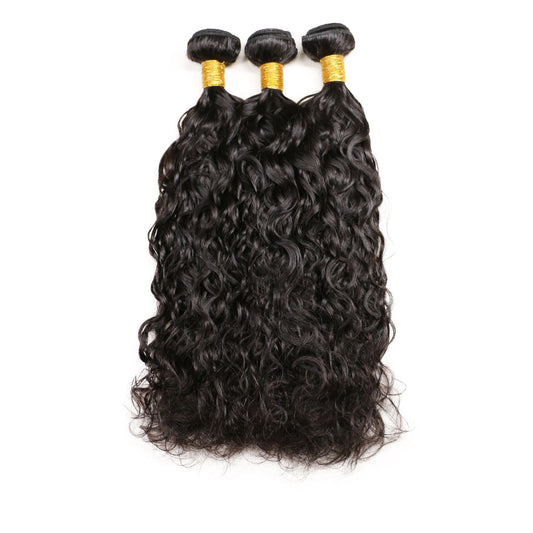 Water wave curls weft
