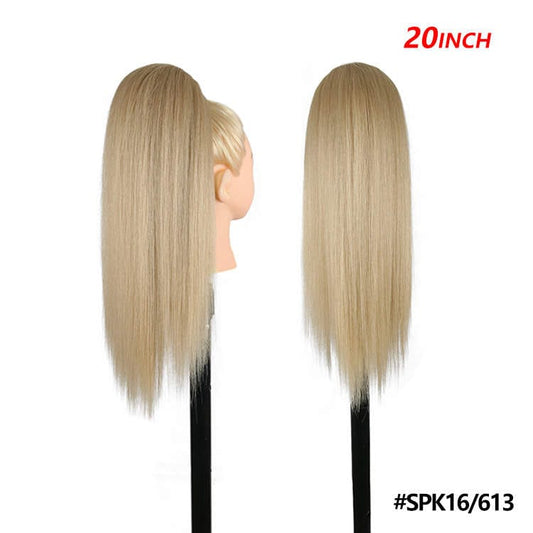 Long Yaki Straight Ponytail 20" Black